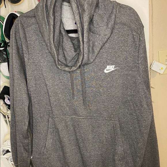 Nike gray scoop neck hoodie size XL. - Picture 1 of 2